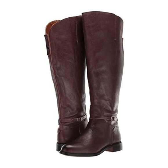 𝅺franco Sarto Brown "haylie" tall boot buckle NEW - Picture 1 of 8